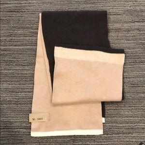 Gap color block scarf - brown, camel, sparkle.